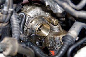 Leaking Turbo Charger in an Engine